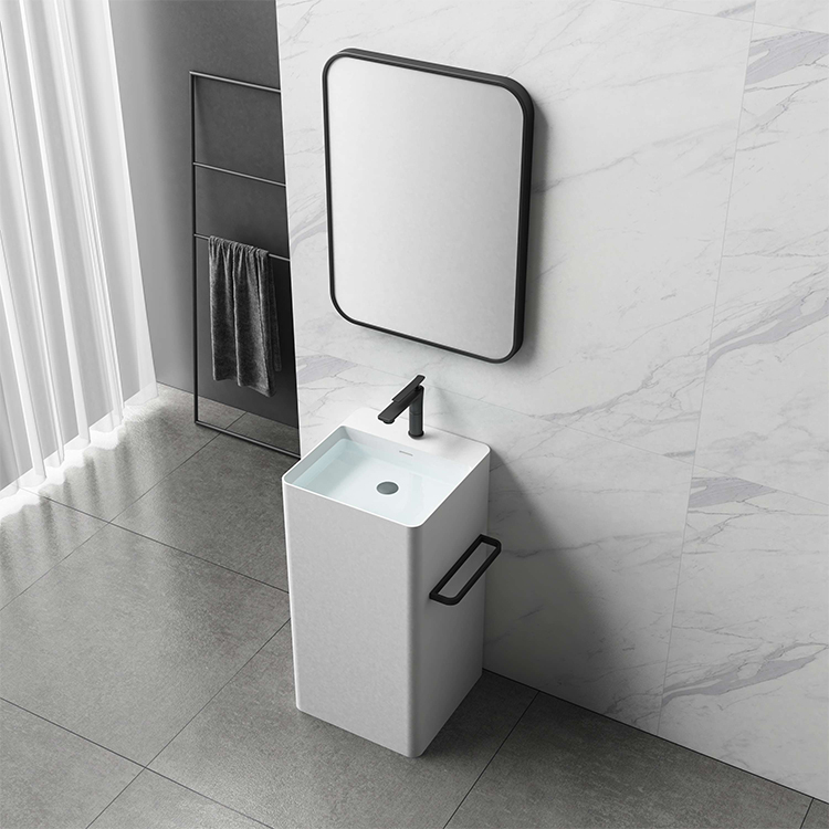 Floor stand freestanding pedestal basin bathroom wash basin 